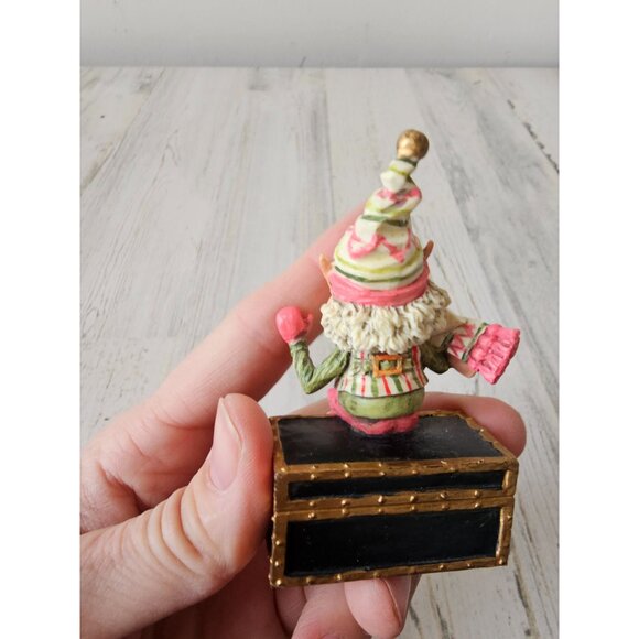 Enesco elf dapper luggage North Pole village elf zimnicki accessory figurine Xma - Picture 3 of 8